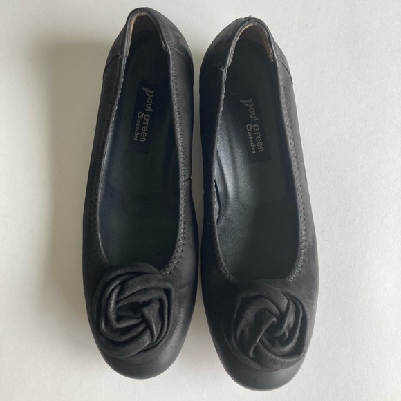 Paul Green Handmade Black Suede Genuine Leather Flats size UK 4.5, US 6.5 - Picture 7 of 16
